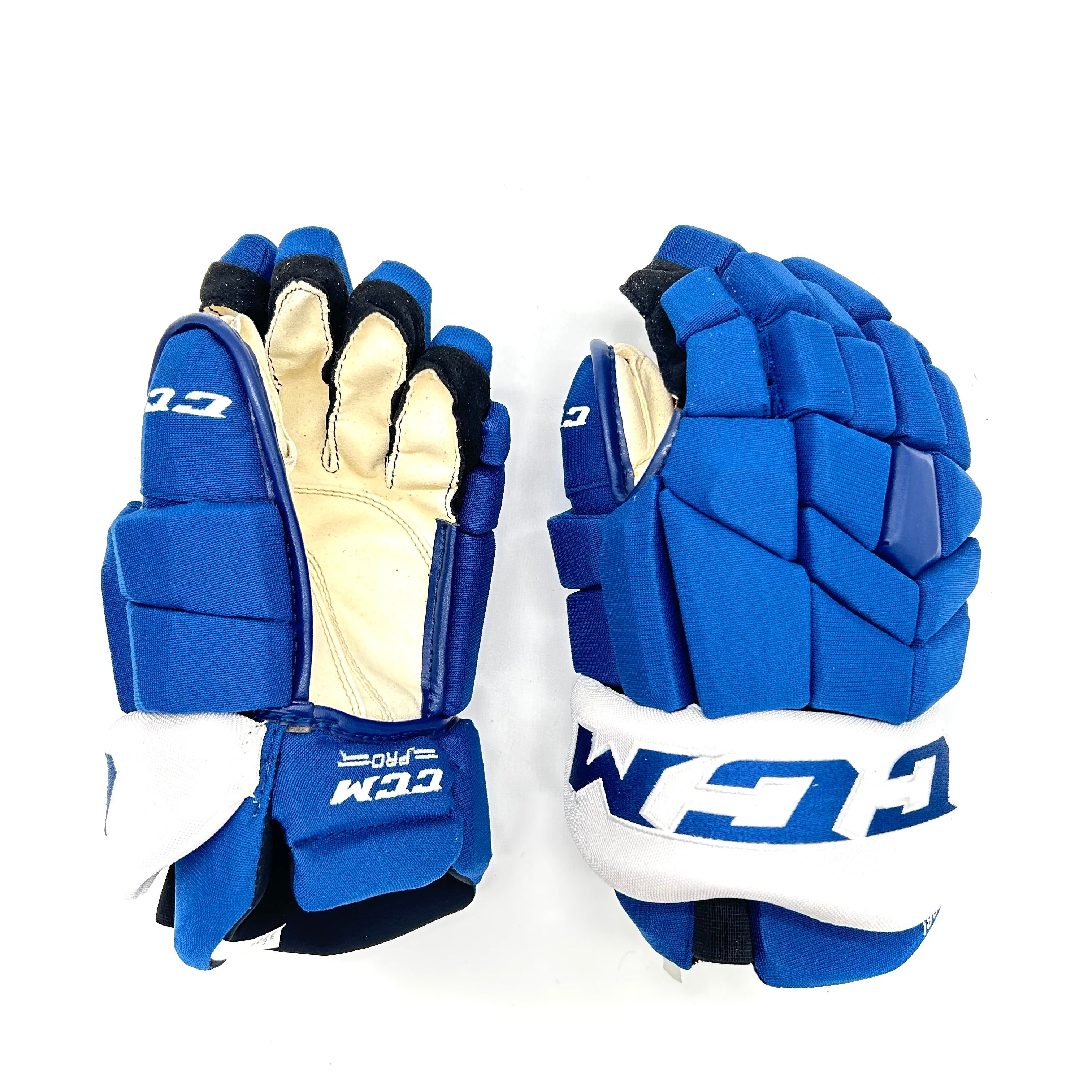 CCM HGTKXP - Gant de hockey NHL Pro Stock - Nazem Kadri (Bleu/Blanc)